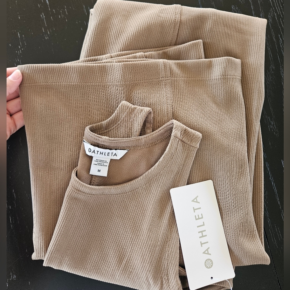 Athleta Seasoft Midi Rib Dress